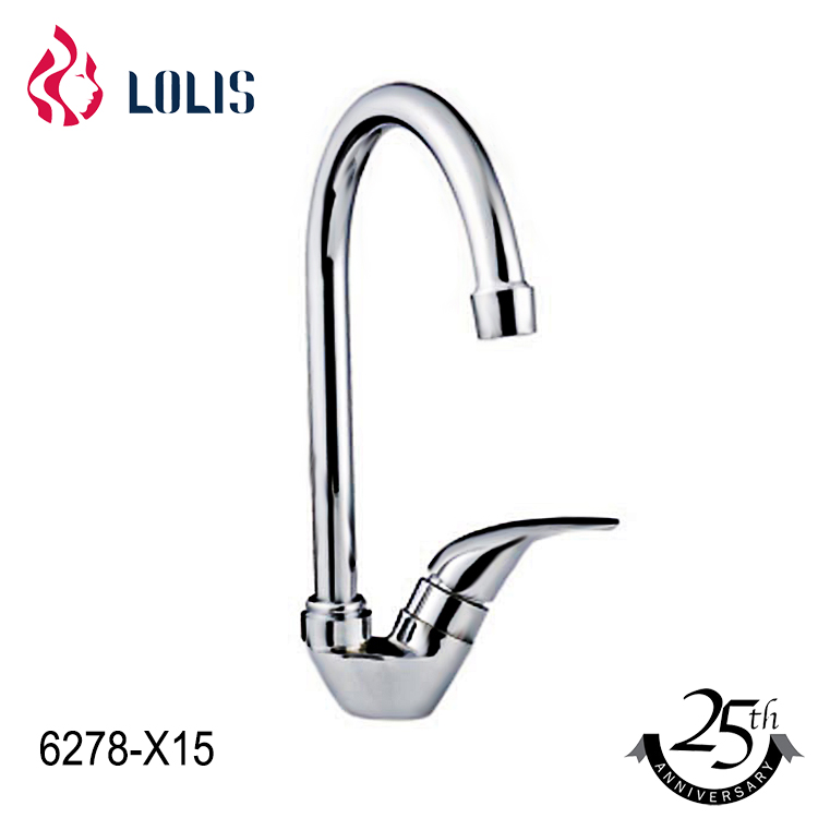 Hot sell cheap customized classic chrome plated cold hot water saving sink kitchen faucet