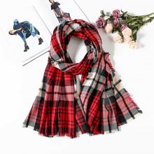 Classic Tartan shawl wool plaid pashmina