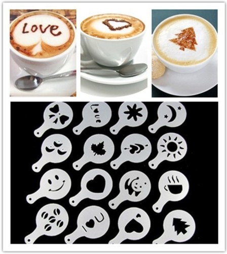 latte art/coffee maker mould/Cappuccino Coffee Barista Stencils/promotional gift