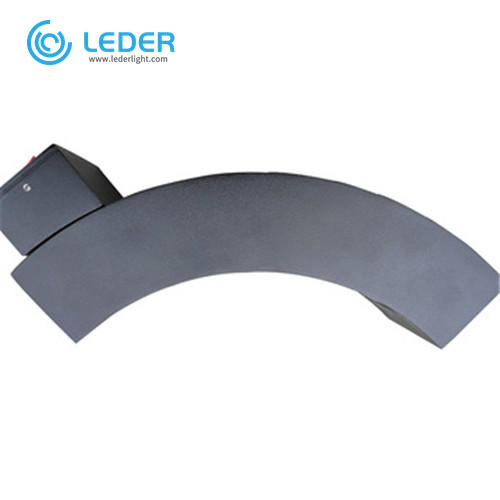 LEDER Gray Feature Morden, lámpara de pared LED para exteriores