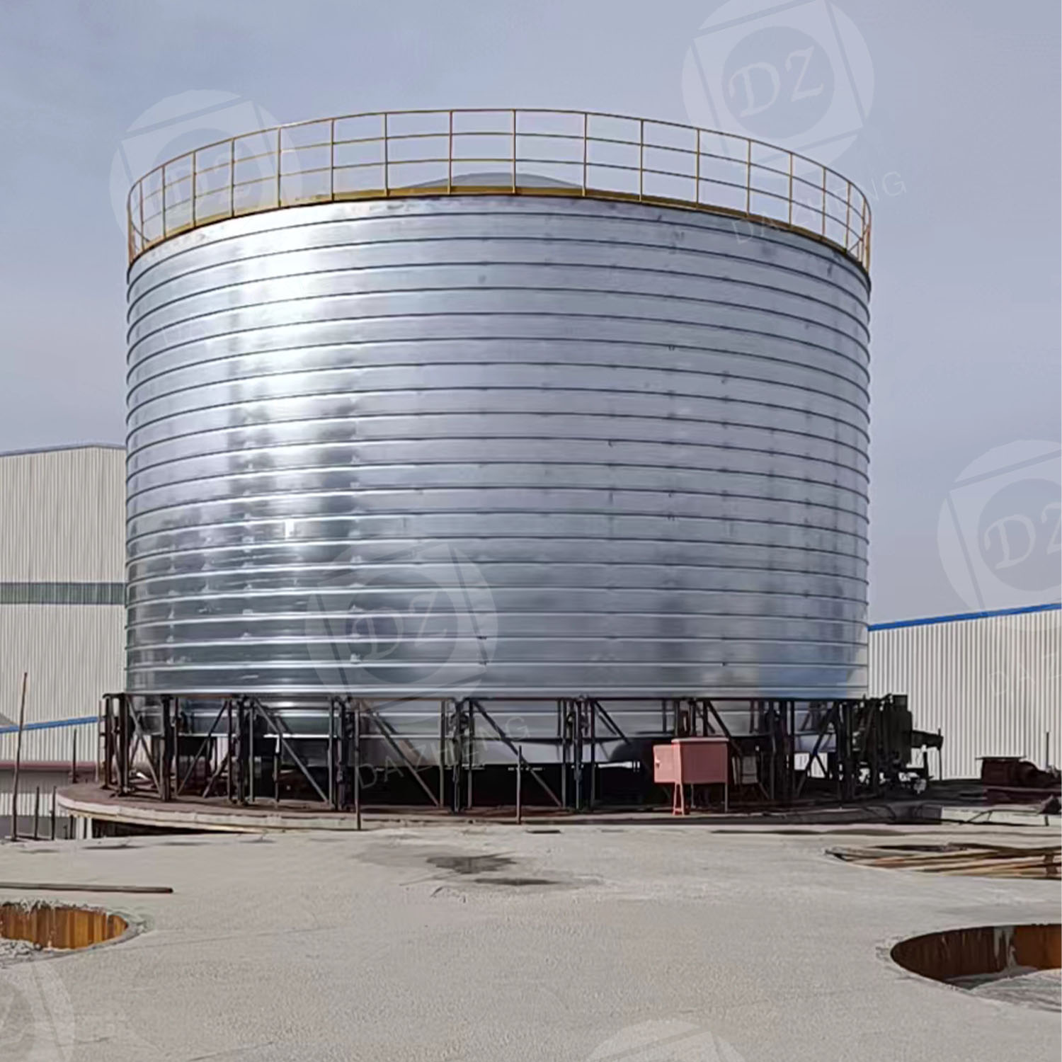 Защита на строителните материали поцинкована стоманена силоза Building material protection galvanized steel silo