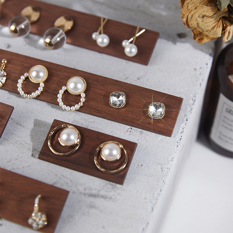 Pantalla de joyería de madera wood Jewelry Display Props
