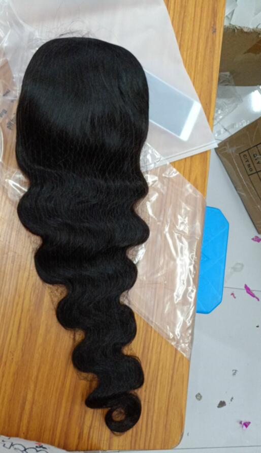 Wholesale Virgin Brazilian Body Wave Pre Plucked Swiss Transparent Lace Human Hair 13x4 Lace Frontal Wig