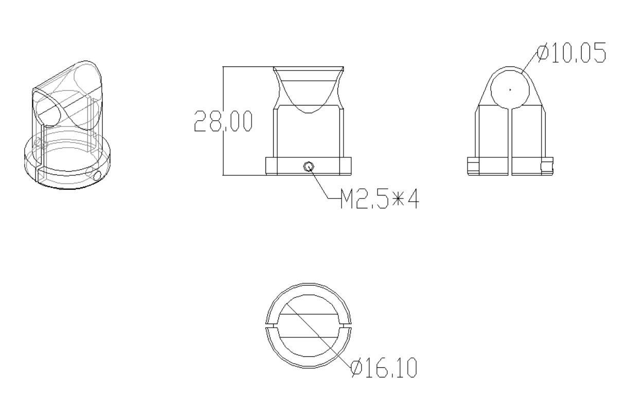 16mm pipe Tee Union T shape Connector For Quad Copter DIY Drone