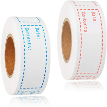 Selbstklebende Lebensmittelaufbewahrungsbehälter Papieraufkleber Etiketten