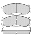 NAO hoogwaardige schijfrem Pads