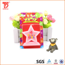 flower fireworks music candle/personalized wedding favor candle/flower shape birthday candle