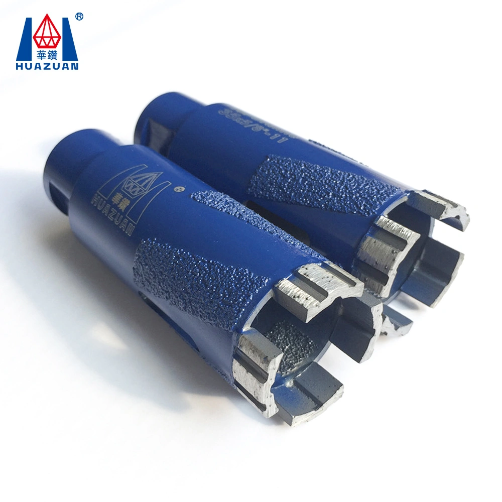 Vacuum Brazed Diamond Stone Core Drill Bits Drilling Holes in Granite