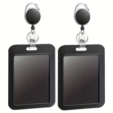 Wholesale Heavy Duty Badge Reel ABS Plastic Retractable ID Card Holder with Metal Clip