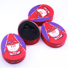 Customized printed oval luxury gift box