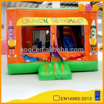 Coloured crayon commercial sports Inflatable Combo/gym equipments outdoor