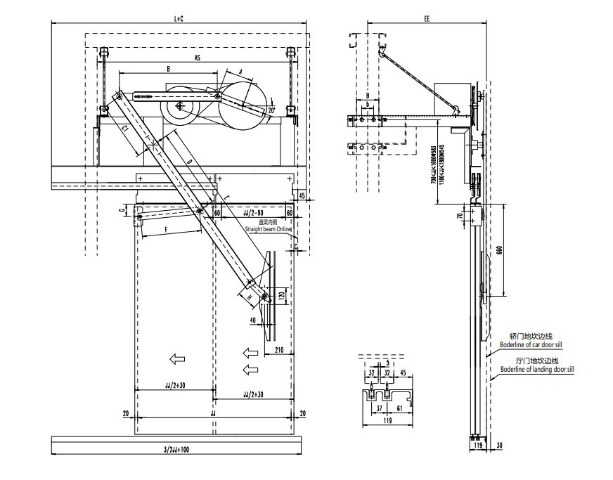 Automatic Opening Service Mechanism For Elevator Doors