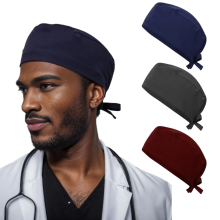 Cotton Unisex Medical Scrub Hats for Nurses and Doctors