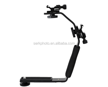 Inseesi L-Shaped Bracket Holder DV-B for Camcorder Video Lights
