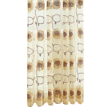 100% Polyester Fabric Flower Embroidered Curtains: Organza Sheer Panel Drapes