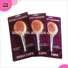 pussy shaped hard candy with peach flavor butt candies