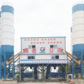Compact small skip type concrete batching plant