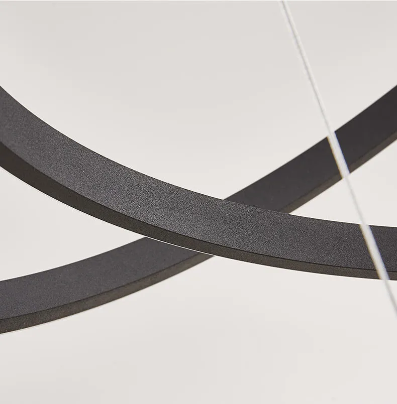 Luxury Decorative Circle Ring Pendant Light for Modern Living Room