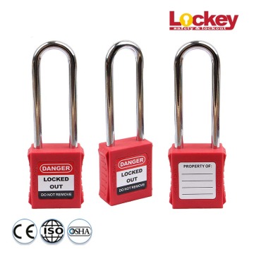 Long shackle Steel Loto Locks Safety Padlock