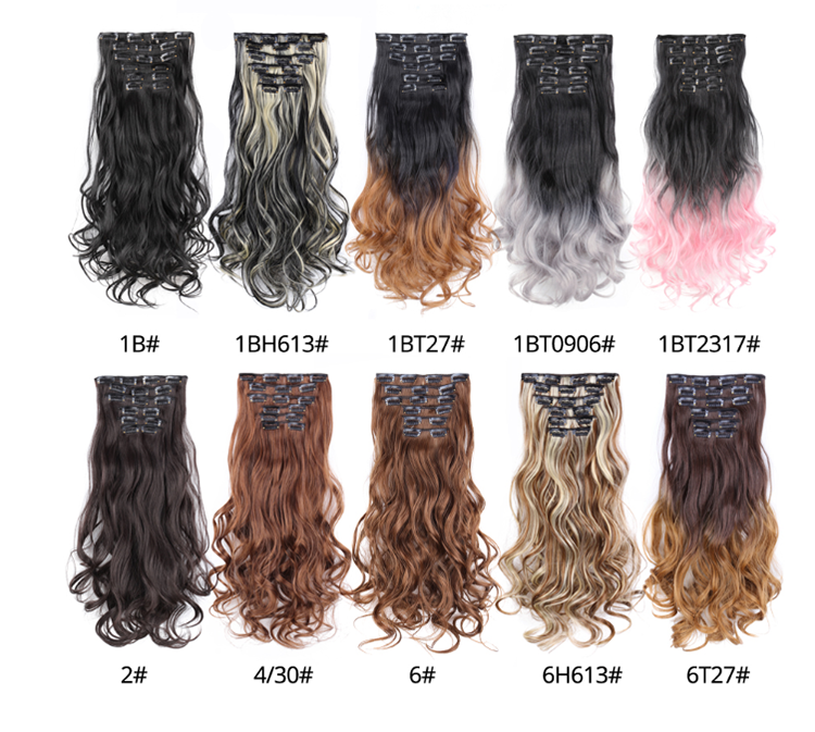 High Quality Clip In Hair Extensions 8pcs Natural Human Virgin Hair Custom Remy Hair Extensions Clip In