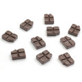 Artificiel Flatback chocolat nourriture sucrée résine Cabochon bricolage charmes enfants maison de poupée jouets jouer accessoires de cuisine