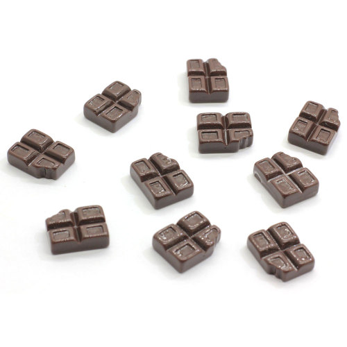 Artificial Flatback Chocolate Sweet Food Resin Cabochon Diy Charms Kids Dollhouse Toys Play Kitchen Accessories