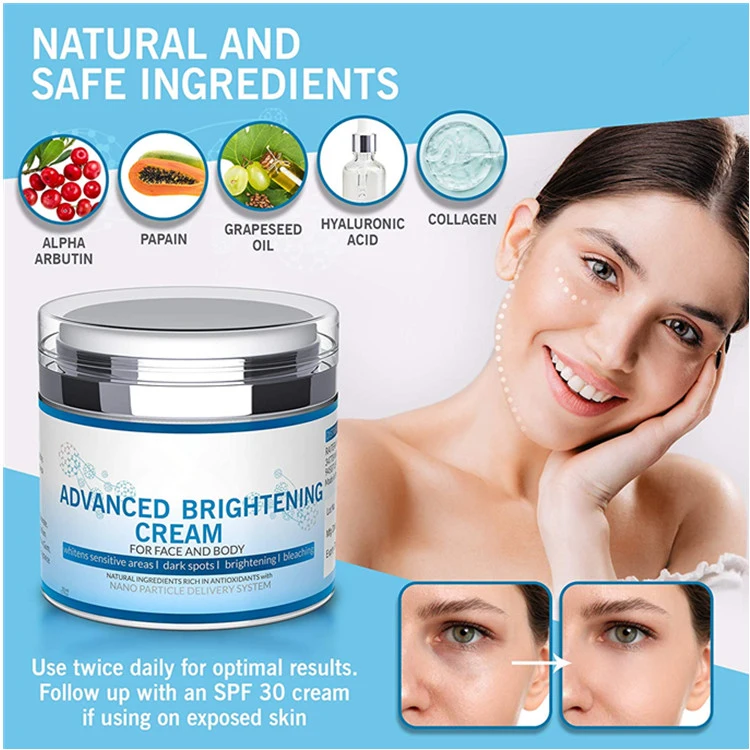 OEM ODM Advanced Whitening Brightening Skin Cream for Face & Body