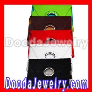 Mixed Colors 360 Degree Rotating Leather Cases Smart Cover Stand For Ipad 