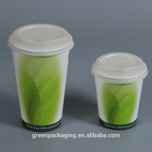 8ozB Compostable PLA lined paper cups single wall