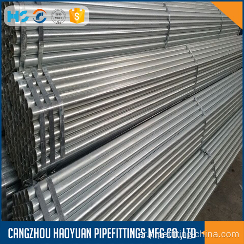 MS ERW SCH80 GALVANIZED STEEL GREENHOUSE PIPE