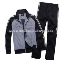 Men's sports sweatsuits, made of 100% polyester