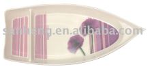 Boat shape melamine dish ware