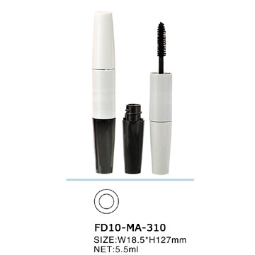 Fashion Natural Beautiful White Cosmetic Mascara Bottle