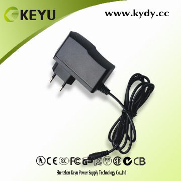 12V 1A wall plug charger powe adapter for phones and tablets