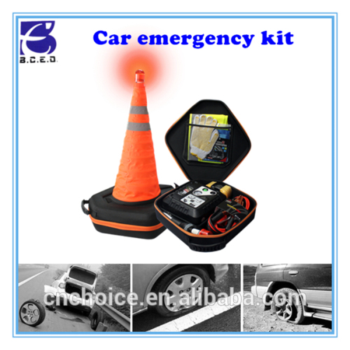 Gift car accessories ningbo car care item road assistance kit for emergency repair or warning