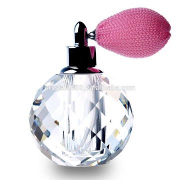 fancy crystal perfume bottle with sprayer for sale