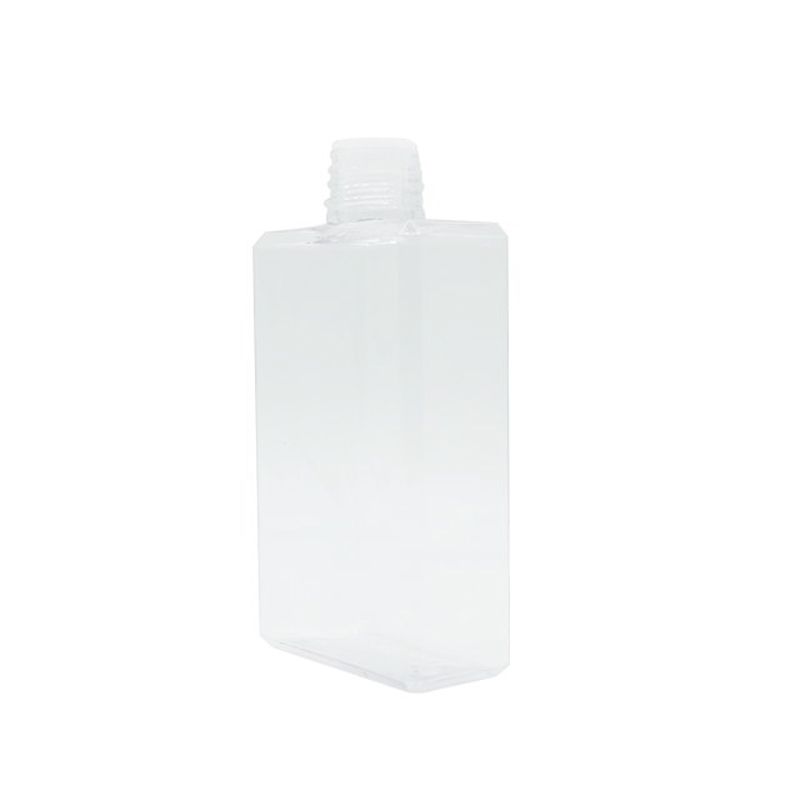 200ml botol haiwan peliharaan plastik botol persegi untuk kosmetik