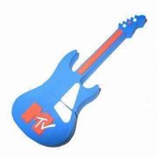 Guitar-shaped Plastic USB Flash Drive with Up to 16GB Memory Capacity, Ideal as Souvenir Gift