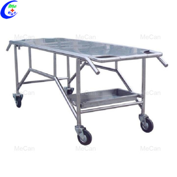 Stainless steel cheap moving corpse handling cart mortuary