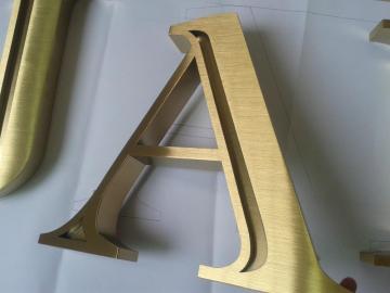 Gold Plated 3D Letters Sign