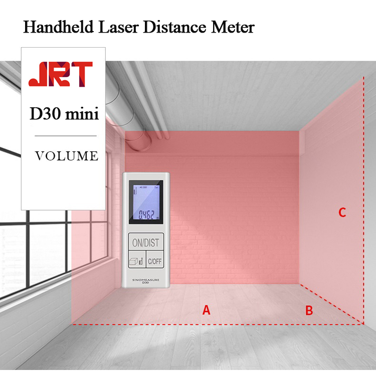 Mini Handheld Laser Distance Meter Volume Measure