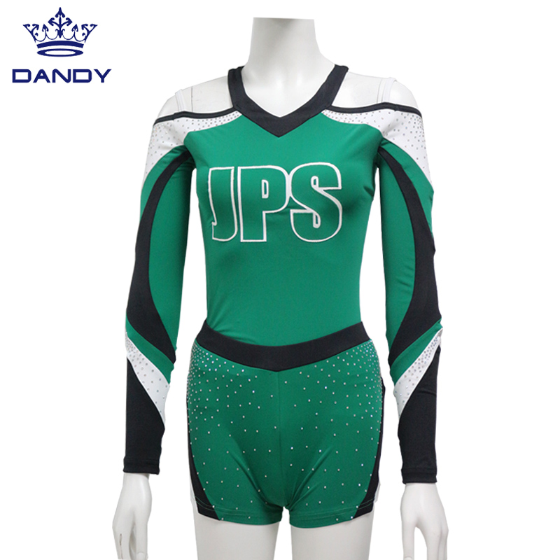 AB crystal design cheerleading uniform