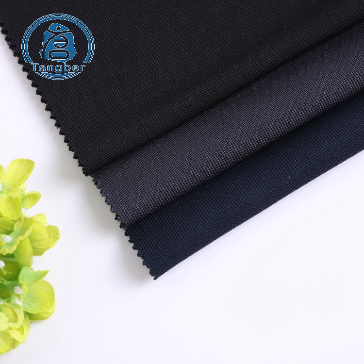 High QualityChina factory knitting ottoman Poly Spun 95% Polyester 5% Spandex Fabric for cloth