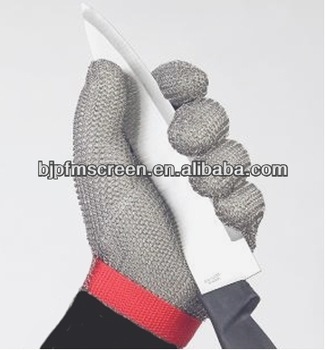 stainless steel ring mesh gloves