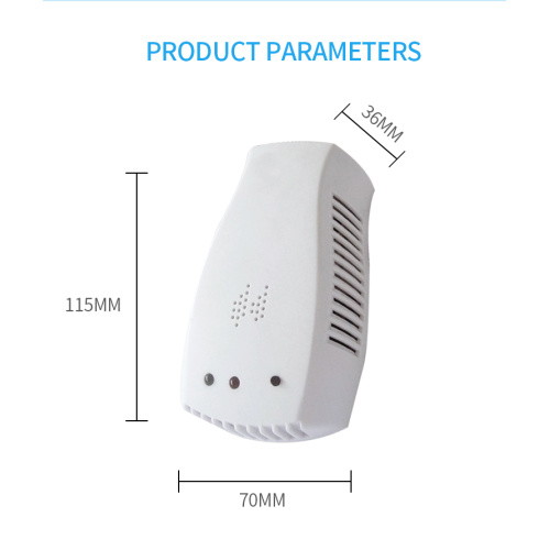 Nuevo diseño 220V AC Sensor de fuga de gas combustible Detector de alarma LPG Seguridad natural para el hogar Detector de gas para el hogar