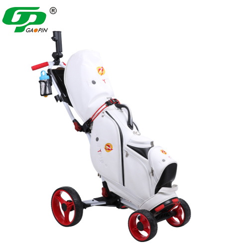 Trolling Golf 4-Lipapali tsa Wheels Trolley