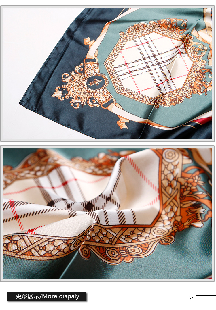 Silk scarves and scarves imitate printed silk scarves (2)