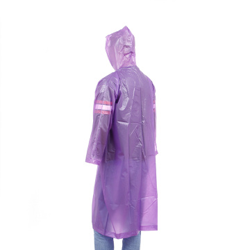 Imperméable en plastique PEVA imperméable à capuche avec manches