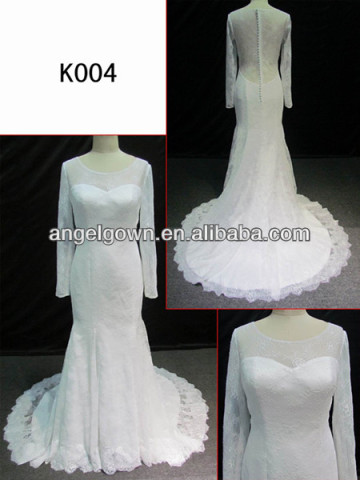 Lace Top Mother Of Bridal Dress With Sleeves K004