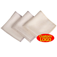 Wholesale OEM ODM Custom Design White Silk Handkerchiefs for Men